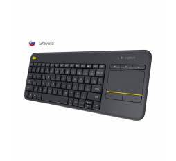 Slika izdelka: Logitech tipkovnica K400 Plus SLO brezžična Touch Unifying črna 920-008385