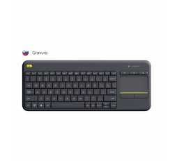 Slika izdelka: Logitech tipkovnica K400 Plus SLO brezžična Touch Unifying črna 920-008385