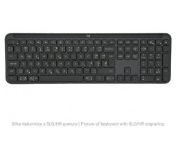 Slika izdelka: Tipkovnica Logitech Signature Slim K950, grafitna, SLO g.