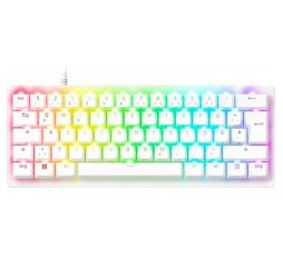 Slika izdelka: Tipkovnica Razer Huntsman V3 Pro Mini, Bela, RGB, PBT, Analogna stikala Gen2, SLO g.