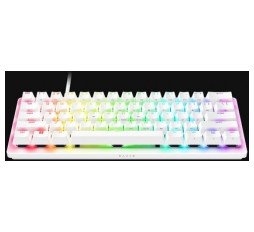 Slika izdelka: Tipkovnica Razer Huntsman V3 Pro Mini, Bela, RGB, PBT, Analogna stikala Gen2, SLO g.