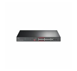 Slika izdelka: TP-LINK 16-Port 10/100 Mbps + 2-Port Gigabit Rackmount switch stikalo z 16-Port PoE+