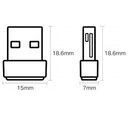 Slika izdelka: TP-LINK Archer T2U Nano 600Mbps brezžična USB mrežna kartica