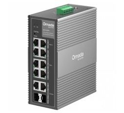 Slika izdelka: TP-LINK Omada IES210GPP 10-port 8x 1G RJ45 (2xPoE++/6xPoE++) 2x 1G RJ45/SFP L2 industrijsko Easy Managed mrežno stikalo switch