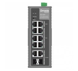 Slika izdelka: TP-LINK Omada IES210GPP 10-port 8x 1G RJ45 (2xPoE++/6xPoE++) 2x 1G RJ45/SFP L2 industrijsko Easy Managed mrežno stikalo switch