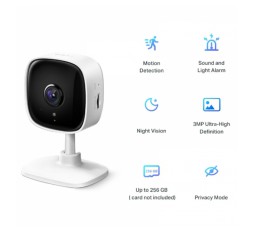 Slika izdelka: TP-LINK Tapo C110 dnevna/nočna FHD Wi-Fi bela nadzorna kamera