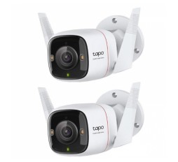 Slika izdelka: TP-LINK Tapo C310P2 3MP UHD dnevna/nočna IP66 WiFi bela zunanja nadzorna kamera 2 kom