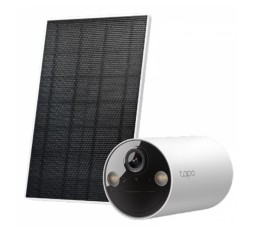Slika izdelka: TP-LINK Tapo C410 KIT 3MP 2K WiFi zunanja brezžična baterijska solarni panel bela nadzorna kamera