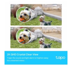 Slika izdelka: TP-LINK Tapo C420S1 3,18mm dnevna/nočna WiFi 2K QHD črno/bela brezžična zunanja nadzorna kamera 