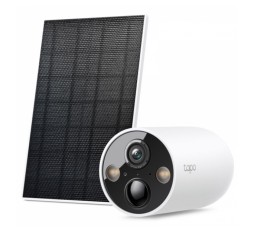 Slika izdelka: TP-LINK Tapo C425 KIT 4MP 2K QHD dnevno/nočna WiFi Full-Color zunanja brezžična baterijska solarni panel bela nadzorna kamera