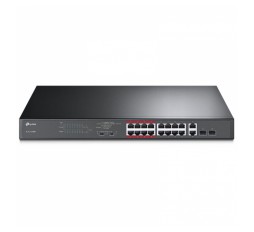 Slika izdelka: TP-LINK TL-SL1218MP 16-Port 10/100 2-port gigabit 16xPoE+ 250W 2xSFP rack mrežno stikalo-switch