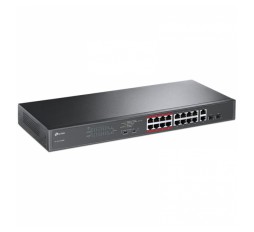 Slika izdelka: TP-LINK TL-SL1218MP 16-Port 10/100 2-port gigabit 16xPoE+ 250W 2xSFP rack mrežno stikalo-switch