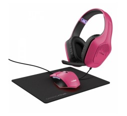 Slika izdelka: TRUST GAMING GXT 790P SLUŠALKE+MIŠKA+PODLOGA ROZA