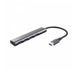 Slika izdelka: TRUST USB-C HUB HALYX 4 PORTNI RAZDELILNIK