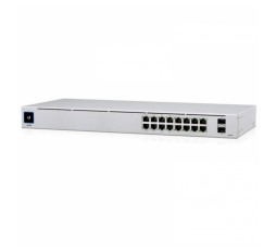 Slika izdelka: UBIQUITI UNIFI USW-16-POE 18-port 16x Gigabit (8x PoE+) RJ45 2x Gigabit SFP L2 mrežno stikalo switch