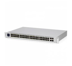 Slika izdelka: UBIQUITI UNIFI USW-48-POE 48-port 48x Gigabit (32x PoE+) RJ45 4x Gigabit SFP L2 managed mrežno stikalo switch
