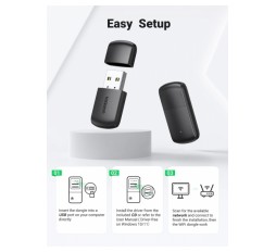 Slika izdelka: Ugreen AC650 Dual Band USB WLAN Adapter - box