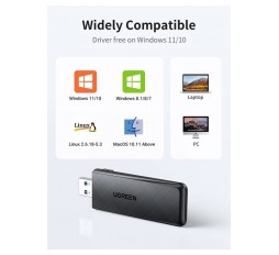Slika izdelka: Ugreen USB WiFi adapter AC1300, 1300Mbps 802.11 Dual Band