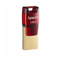 Slika izdelka: APACER USB 3.2 TipC ključ  64GB AH180 OTG rdeč