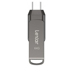Slika izdelka: USB ključek Lexar JumpDrive Dual Drive D400, 64GB, USB 3.1 Type-C, 130 MB/s