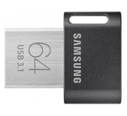 Slika izdelka: USB ključek Samsung FIT Plus, 64GB, USB 3.1, 300 MB/s, siv