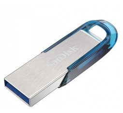 Slika izdelka: USB ključek SanDisk Ultra Flair 64GB USB 3.0 (moder)