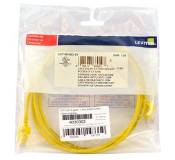 Slika izdelka: Leviton patch UTP CAT.6 1,5m rumen 3,8mm HighFlex 136-6H460-05Y