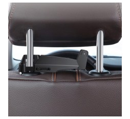 Slika izdelka: Večnamenski nosilec  BASEUS Hook za avtomobilski sedež (črn)