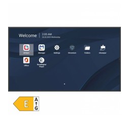 Slika izdelka: VIEWSONIC CDE7514-2C 75" (190,5cm) 4K TFT HDMI/WiFi ProAV 24/7 AND14 zvočniki brezžični informacijski monitor