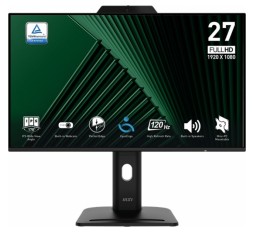 Slika izdelka: Zaslon MSI PRO MP272PMG / 27" / FHD / IPS / 120Hz / 1ms (MPRT) / črn - nastavljiv po višini