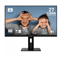 Slika izdelka: Zaslon MSI PRO MP273UP E6 / 27" (68,5 cm) / 3840 X 2160 / 60Hz / 4 ms / Pivot
