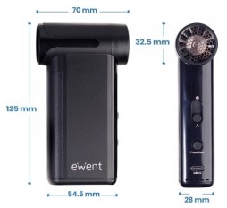 Slika izdelka: Žepni pihalnik zraka Ewent EW5681 TurboJet, 5000mAh