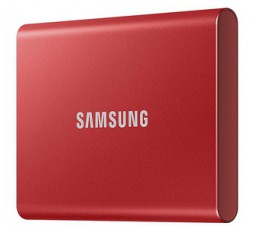 Slika izdelka: Zunanji SSD 500GB Type-C USB 3.2 Gen2 V-NAND UASP, Samsung T7, rdeč