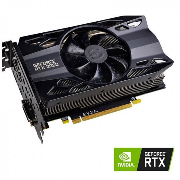 Evga geforce rtx 2060 6gb gddr6 sc oc (06g-p4-2062-kr) gaming grafična kartica - komponentko
