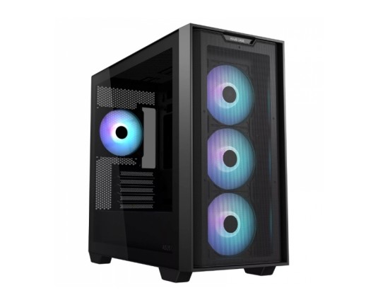 Asus Mini Tower A21 plus, ARGB, Black, glass window, 90DC00H0-B19010
