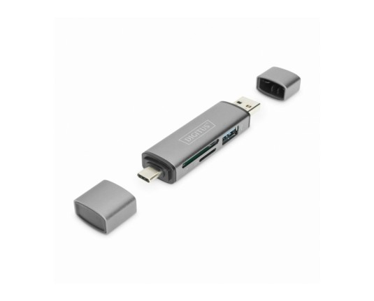 Digitus čitalec kartic USB 3.0 in TIP-C zunanji dongle DA-70886