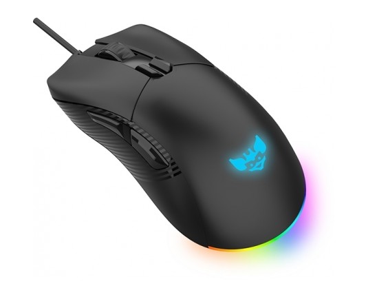 Bytezone Gaming miška Ghost žična RGB (16, 8M barv) max DPI 19K optična paracord kabel (črna)