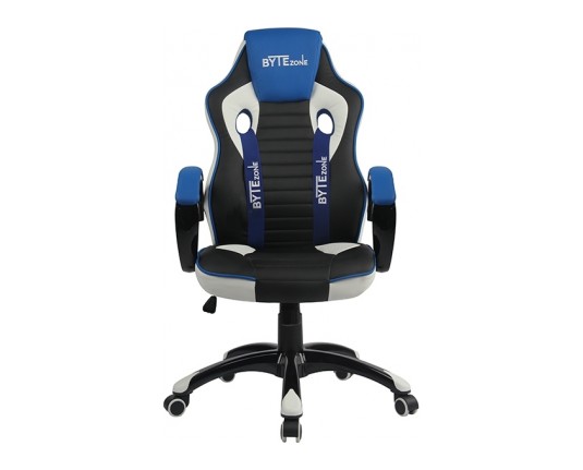 Bytezone Gaming stol Racer PRO (črno-siv-moder)