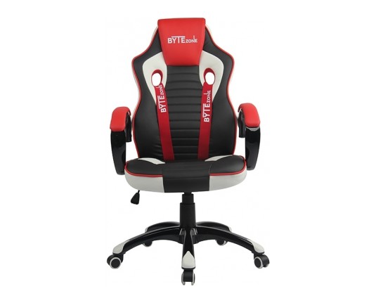 Bytezone Gaming stol Racer PRO (črno-siv-rdeč)