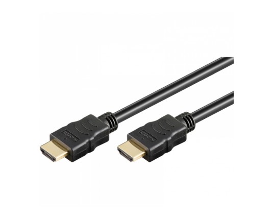 Goobay High Speed HDMI (M/M) 2.0 4K 60Hz 1, 5m z Ethernet pozlačen črn kabel