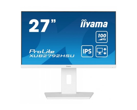 Iiyama ProLite XUB2792HSU-W6 68, 5cm (27") FHD IPS 100Hz HDMI/DP zvočniki bel monitor