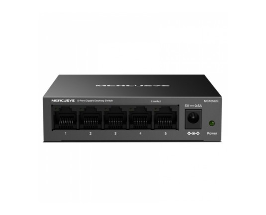 Mercusys Switch MS108GS, 8 Port, Gigabit, Desktop, 8×Gb, MS108GS