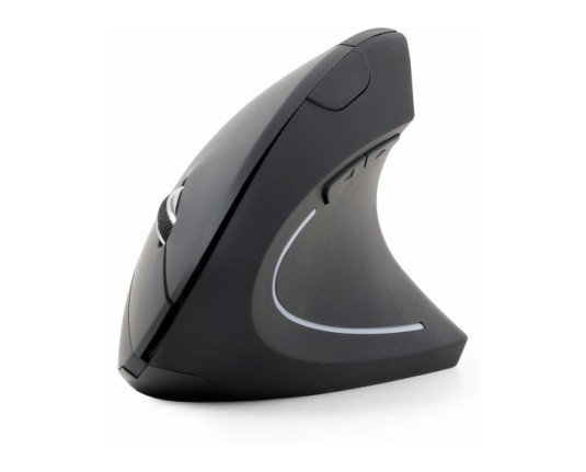 Gembird miška vertikalna brezžična USB črna MUSW-ERGO-01