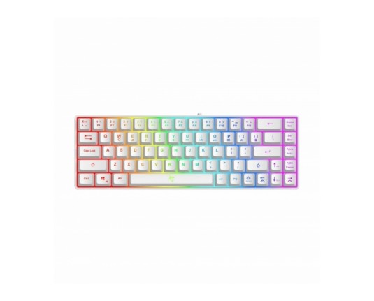 Shark WHITE tipkovnica USB roza SLO gaming GK-2201 RONIN-P-HR