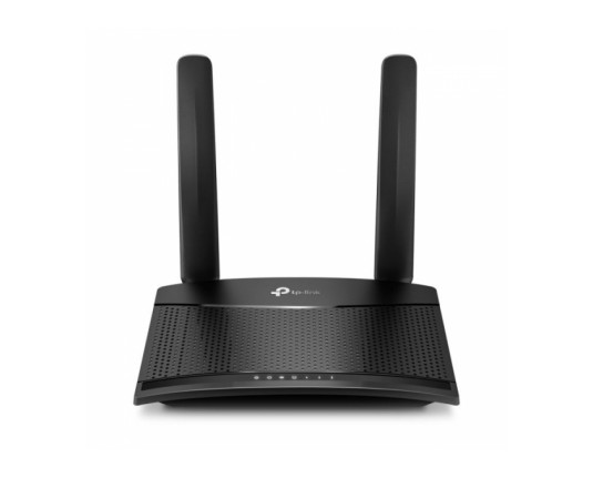 TP-Link TL-MR100 300Mbps Wireless N 4G LTE Router, build-in 4G LTE modem D:150Mbps, U:50Mbps, 300 Mbps on 2.4 GHz, 1x10/100 LAN/WAN+ 1x10/100 LAN, 2xDetachable External 4G LTE Antennas, Wi-Fi router mode