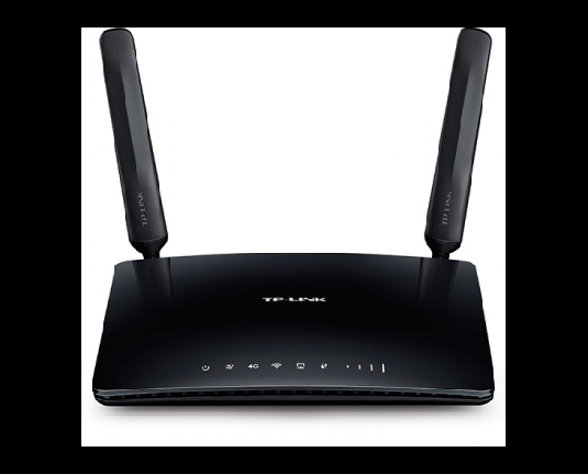 TP-Link AC750 Wireless Dual Band 4G LTE Router w 4G LTE modem, LTE-FDD/LTE-TDD/DC-HSPA+/HSPA+/HSPA/UMTS/EDGE/GPRS/GSM, 3x10/100Mbps LAN, 1x10/100Mbps LAN/WAN, 300Mbps at 2.4GHz, 433Mbps at 5GHz, 802.11b/g