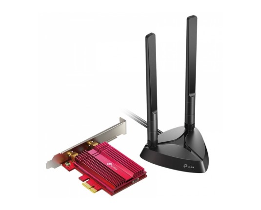 TP-Link AX3000 WiFi 6 Bluetooth 5.0 PCIe adapter. Up to 2400Mbps, 802.11AX Dual Band Wireless Adapter with MU-MIMO, OFDMA, Ultra-Low Latency, Supports Windows 10 (64bit)