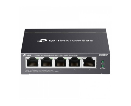 TP-Link Omada DS105GP 5-port Gigabit PoE+ RJ45 Unmanaged mrežno stikalo switch