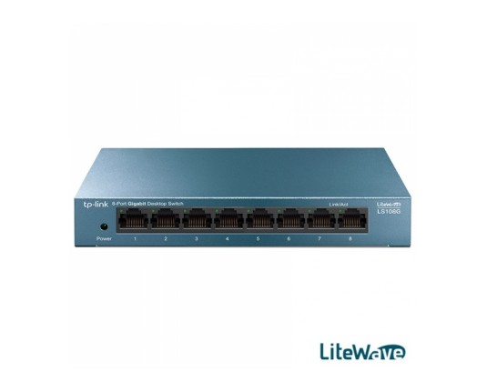 TP-Link LS108G, 8-Port Gigabit Switch, steel