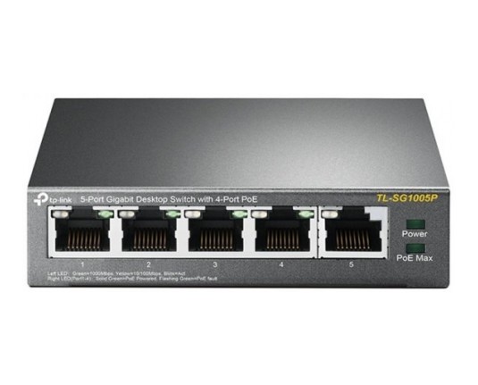 TP-Link TL-SG1005P 5-Port Gigabit Desktop Switch with 4-Port PoE